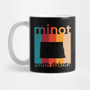 Minot North Dakota Retro Mug